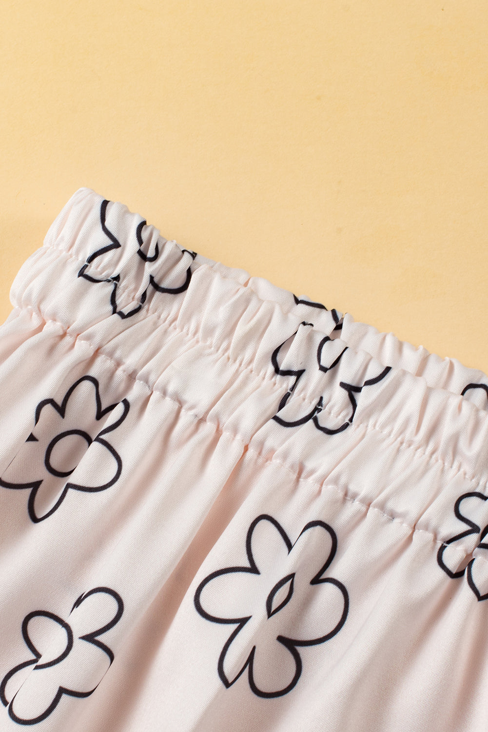 Dreamy Beige Floret Pajama Set