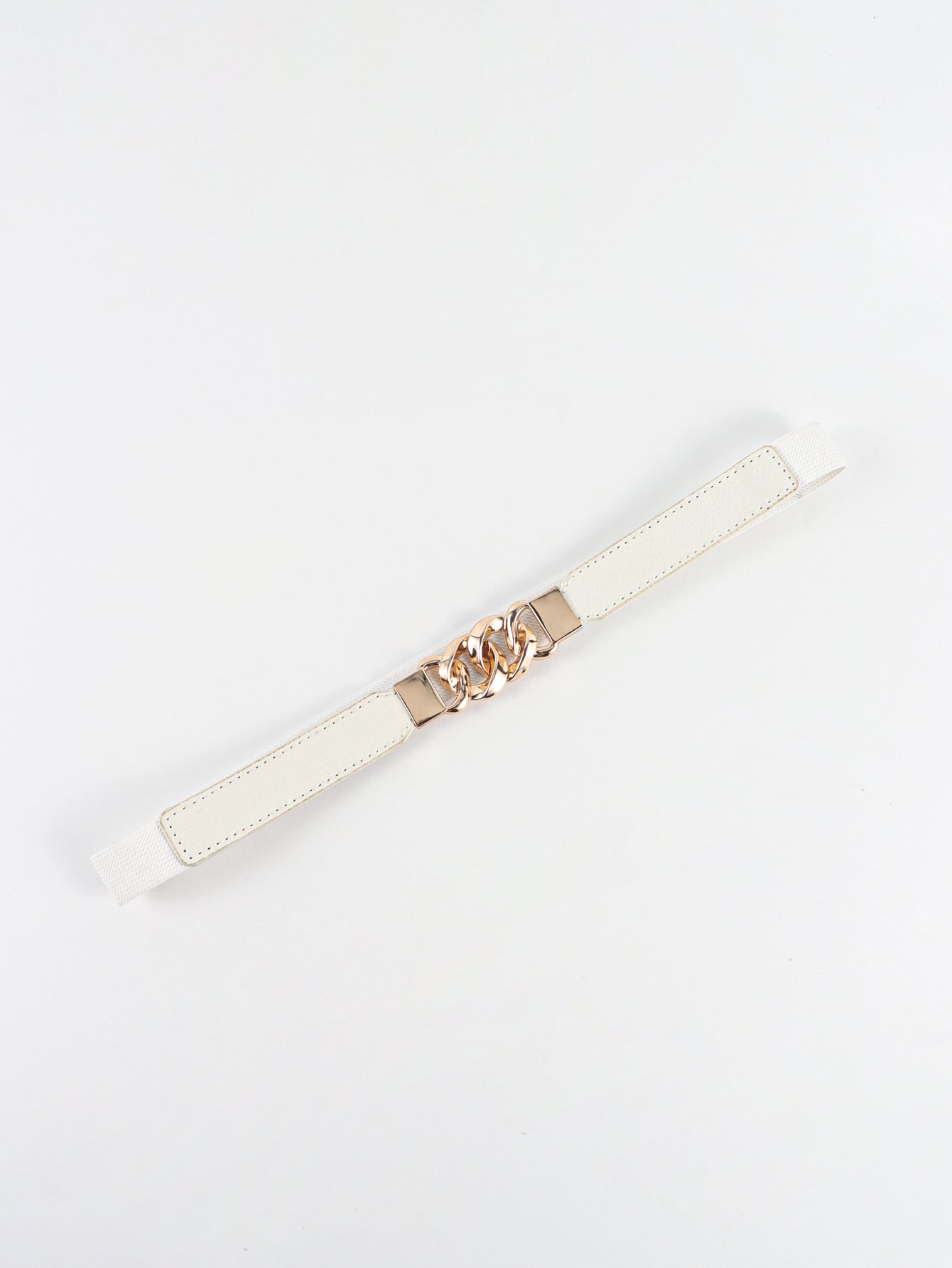 Flirty Elastic Belt with Gold Buckle