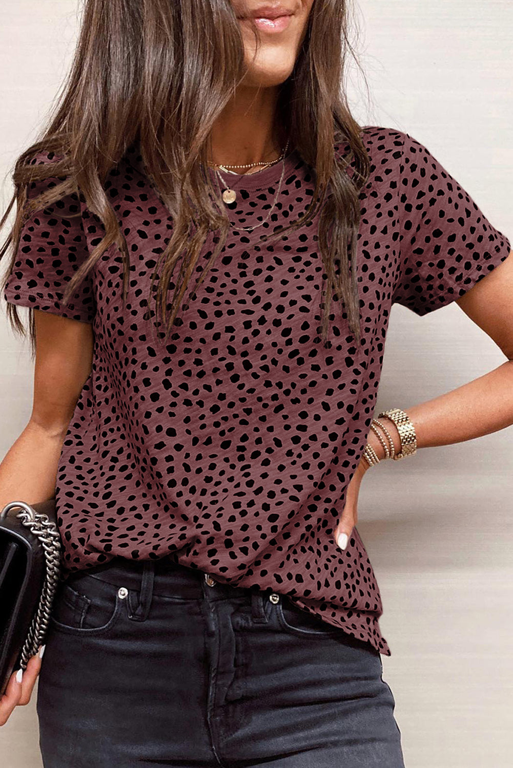 Cheetah Print T Shirt