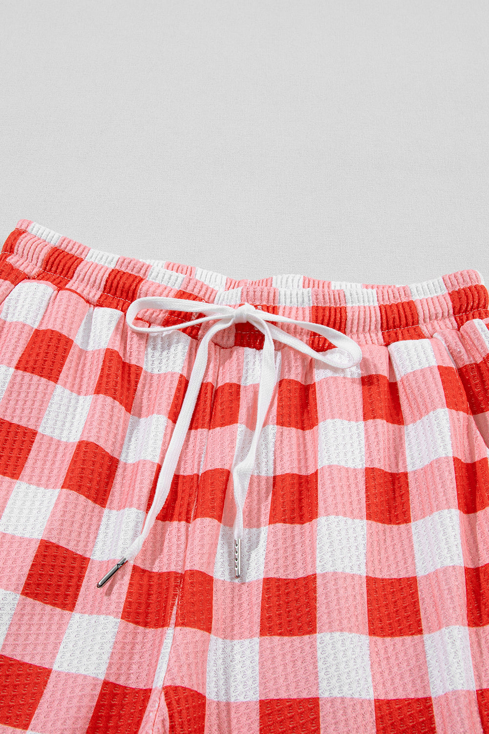 Claus Graphic Top Plaid Pants Lounge Set
