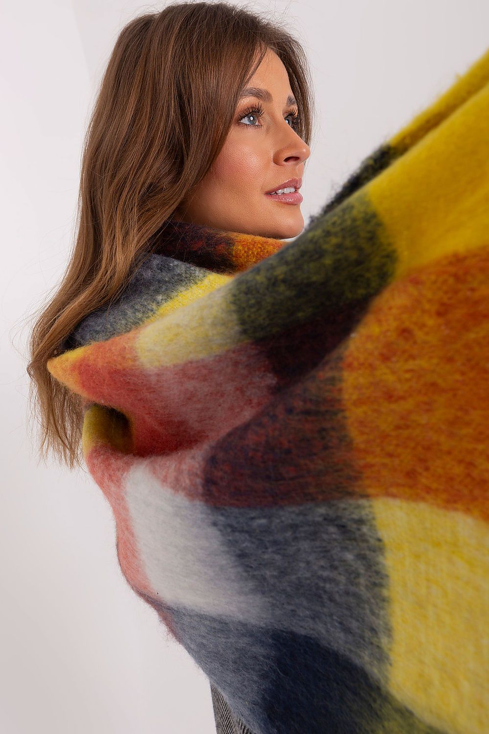 Plaid & Cozy Dreams Scarf: Yellow