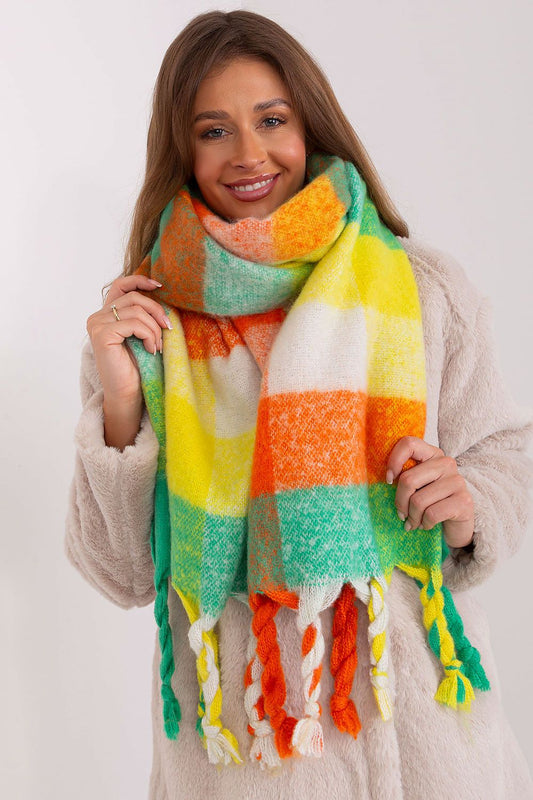 Plaid & Cozy Dreams Scarf: Bright