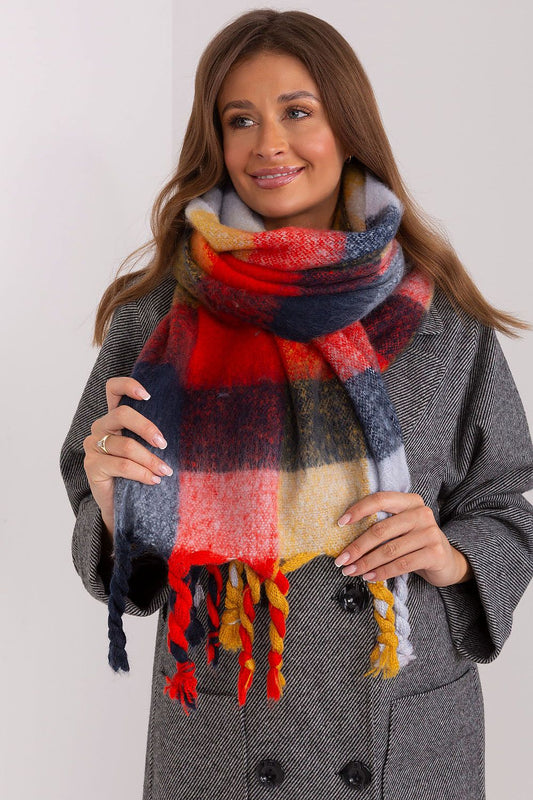 Plaid & Cozy Dreams Scarf: Red