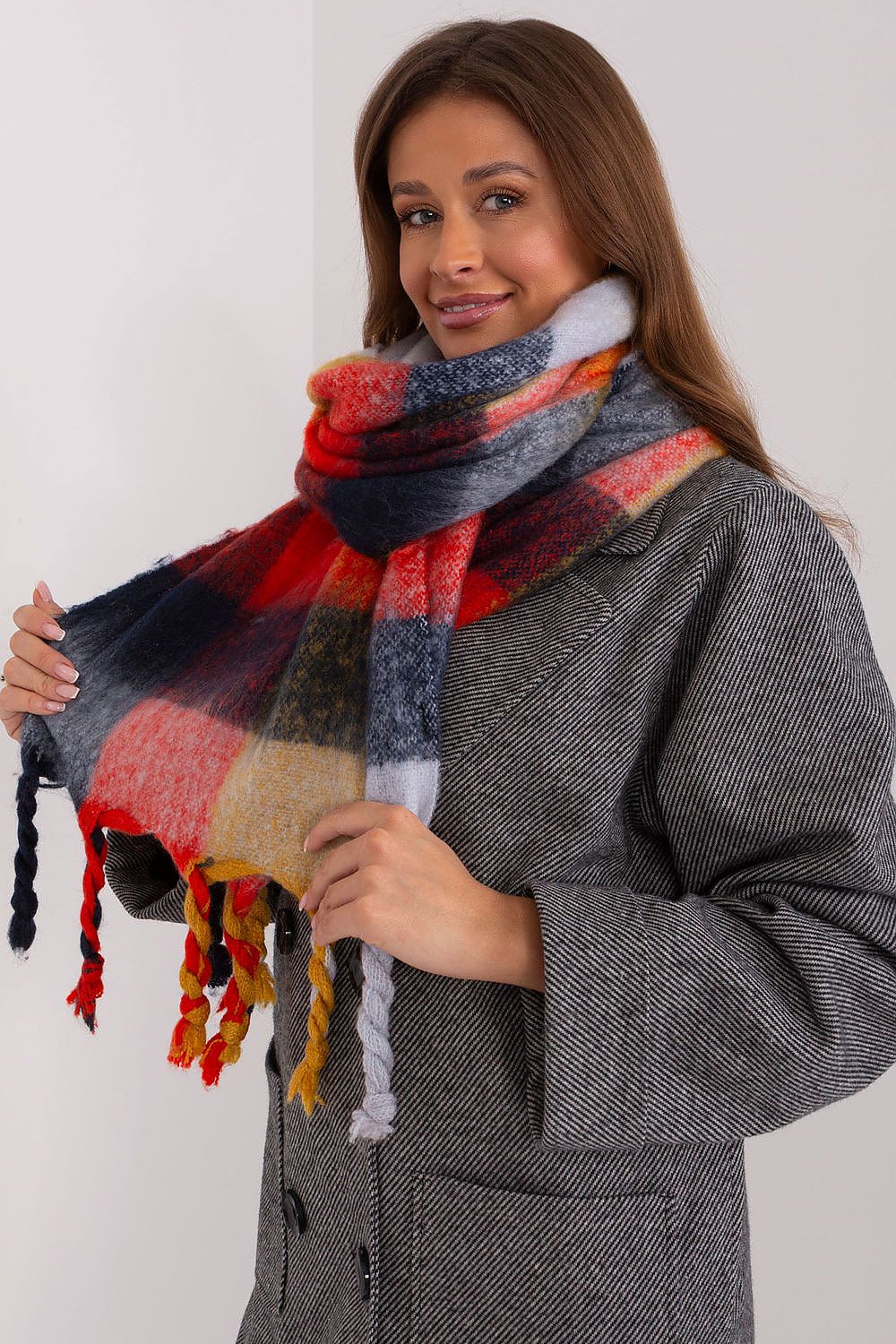 Plaid & Cozy Dreams Scarf: Red