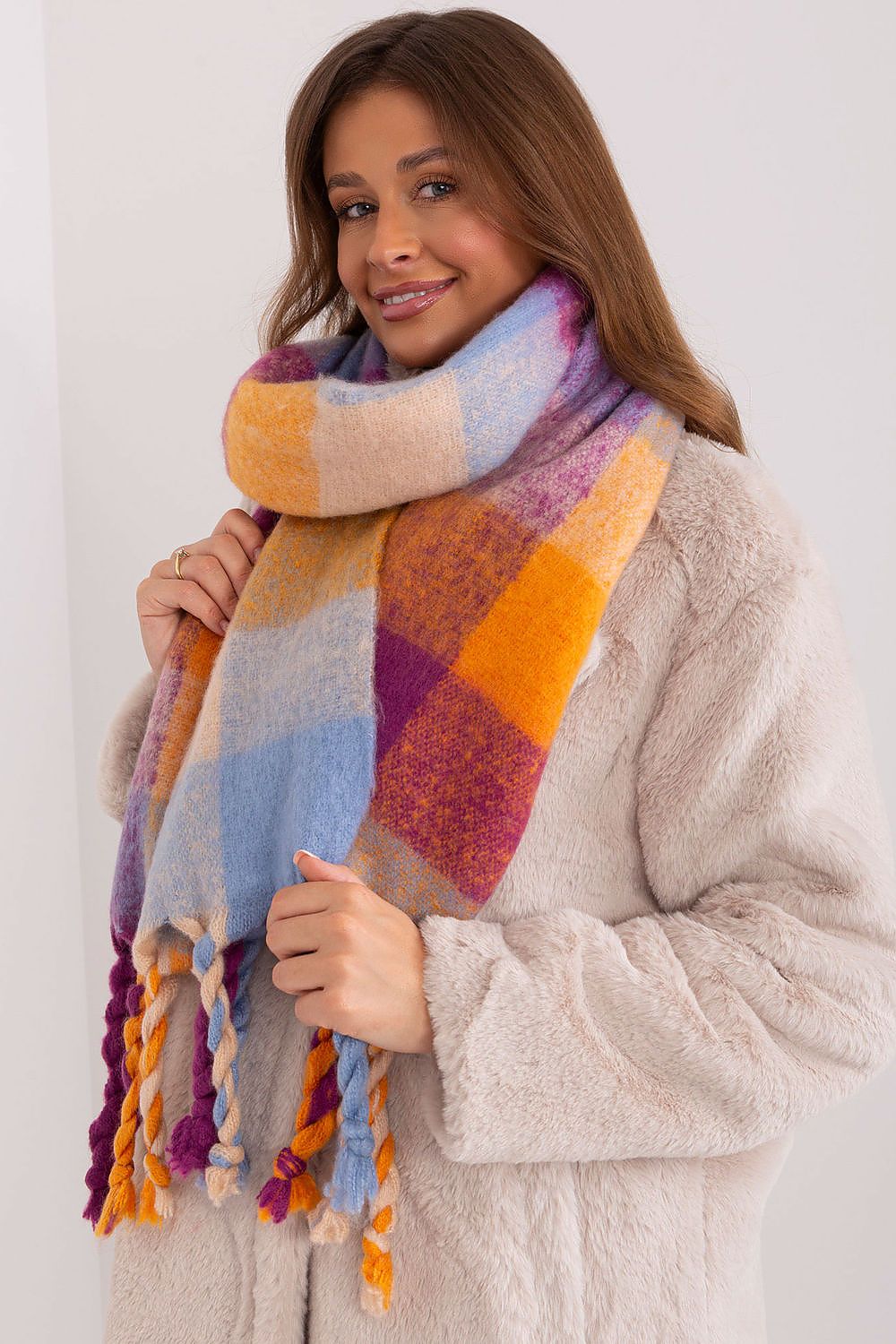 Colorful Plaid Scarf