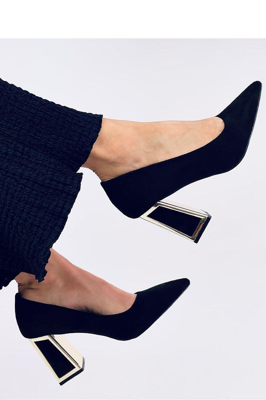 Chic Noir Block Heel Pumps