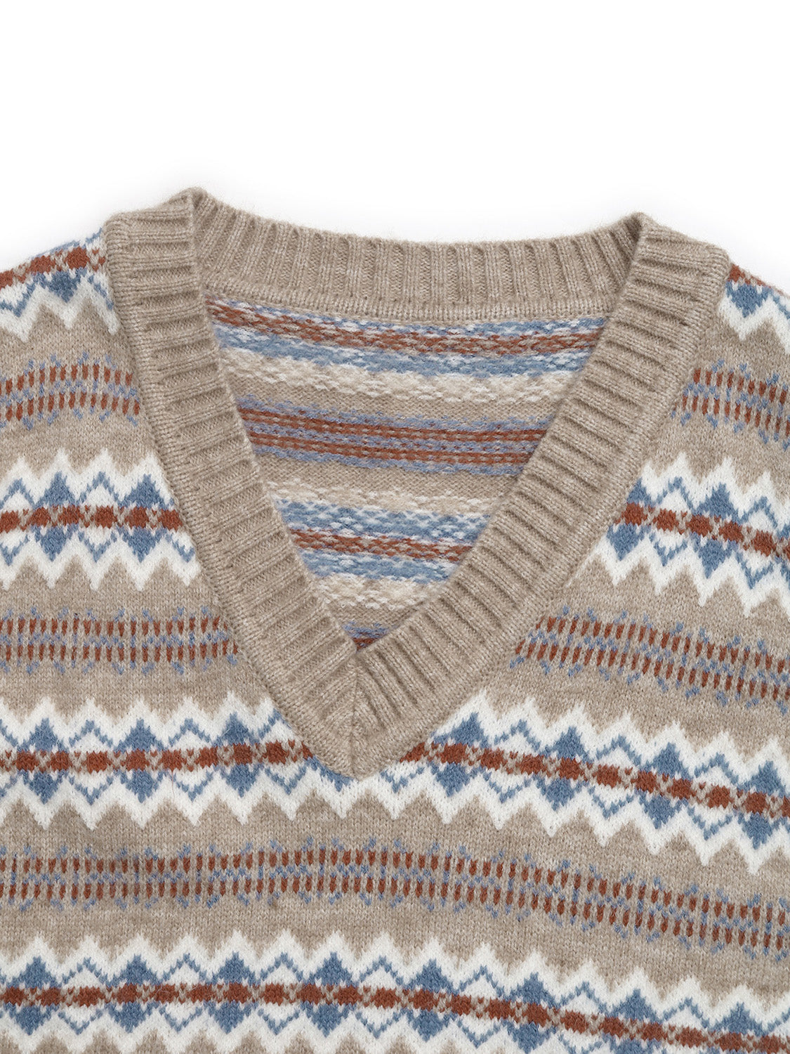 V-Neck Sweater Vest with design
