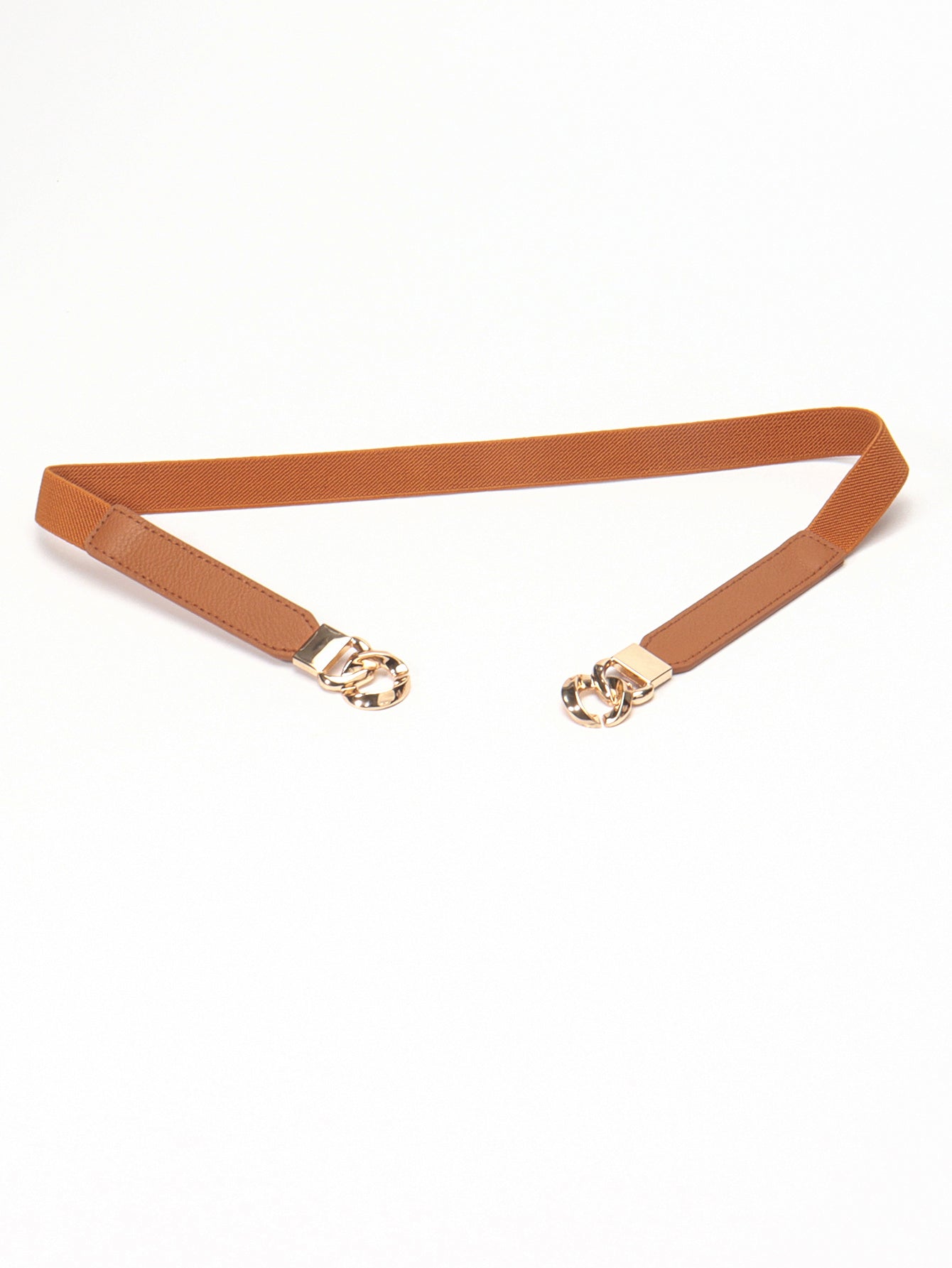 Flirty Elastic Belt with Gold Buckle
