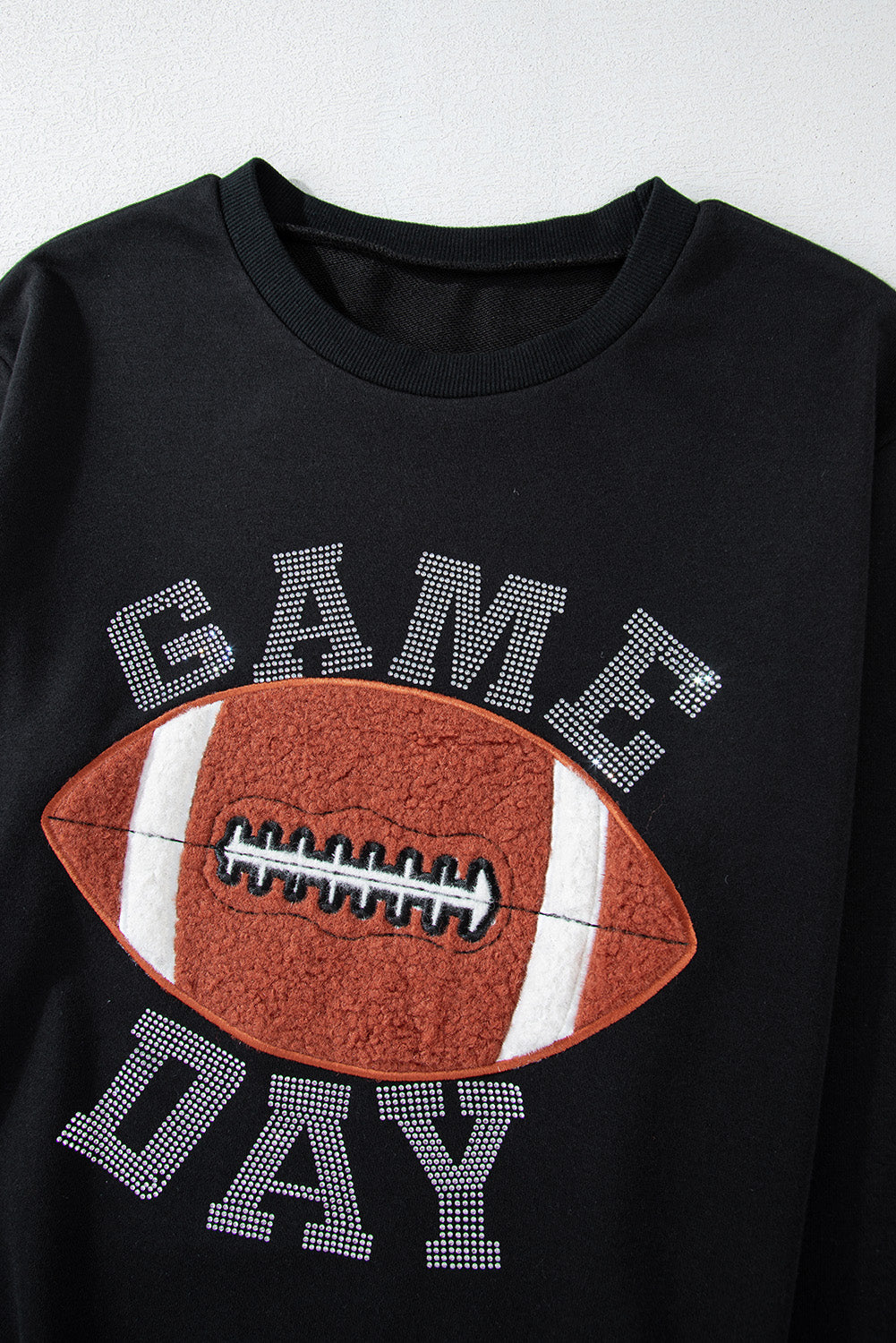 Black GAME DAY Football Graphic Pullover and Shorts Set