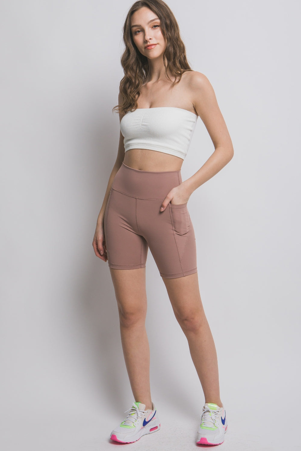High Waist Active Shorts