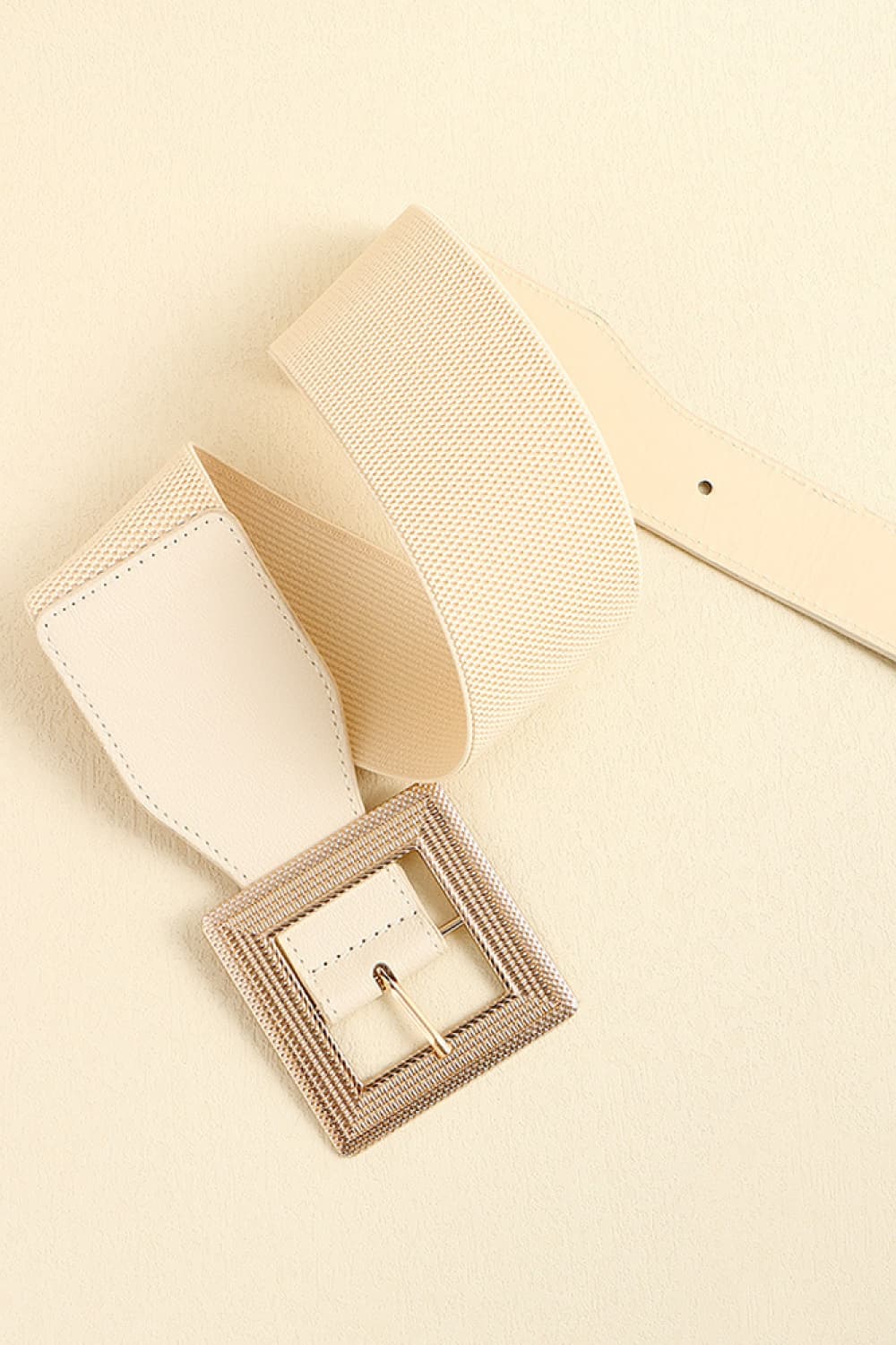Stylish Gold Buckle Leather Belt