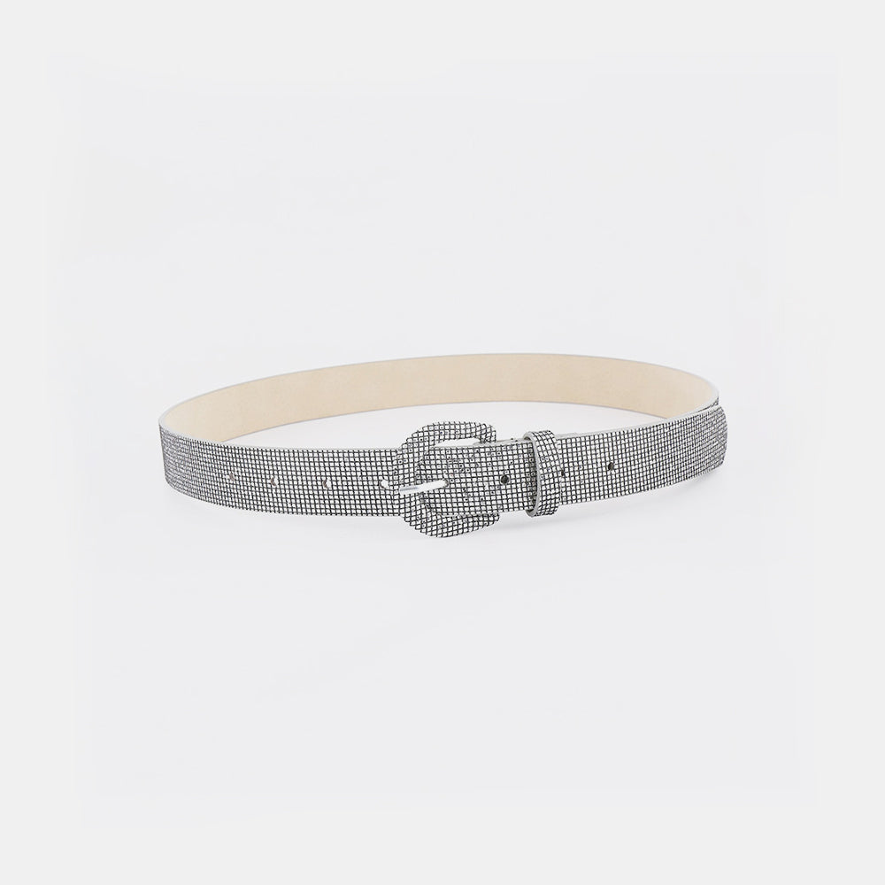 Sequin Leather Belt