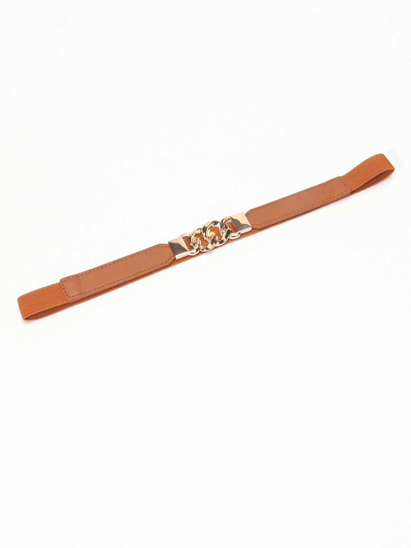 Flirty Elastic Belt with Gold Buckle