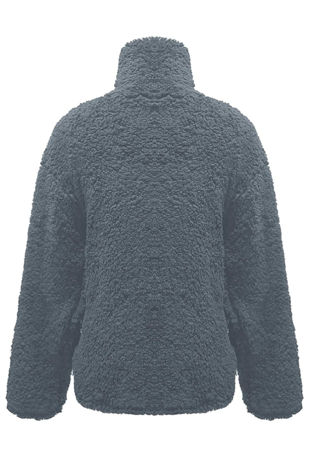 Cozy Caramel Fuzzy Turtleneck Sweatshirt