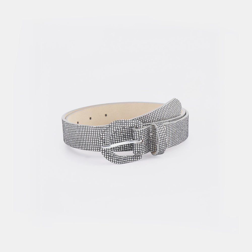 Sequin Leather Belt