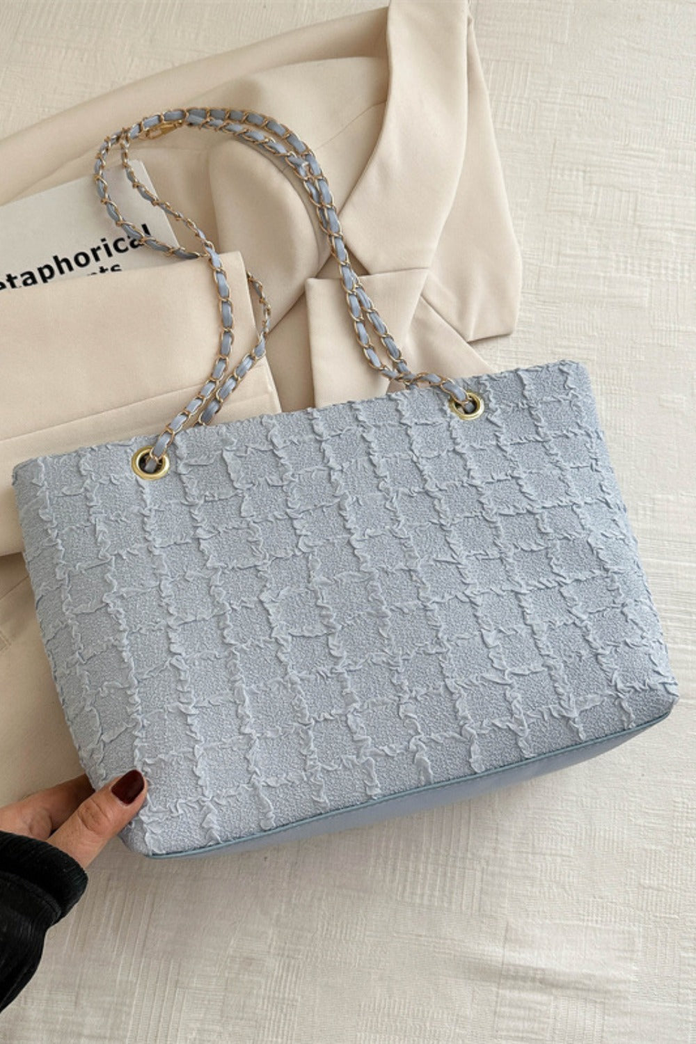 Texture Chain Tote bag