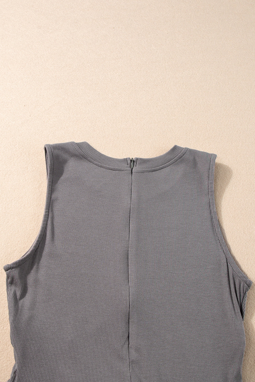 Flattering Crew Neck A-Line Jumpsuit