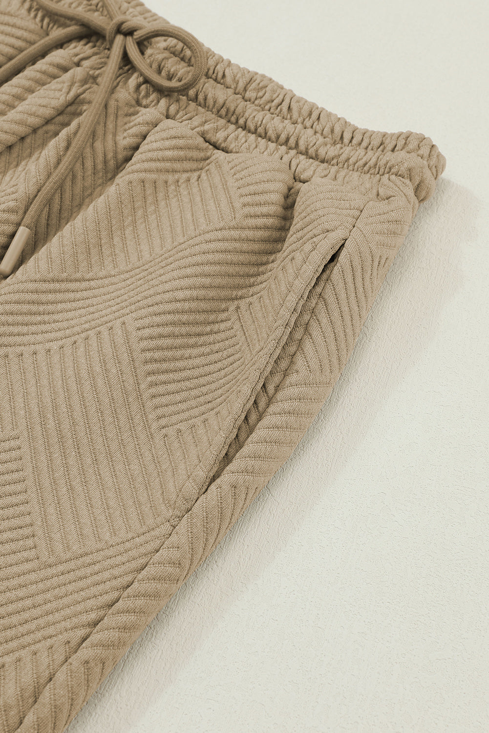 Textured Loose Slouchy Long Sleeve Top and Pants Set