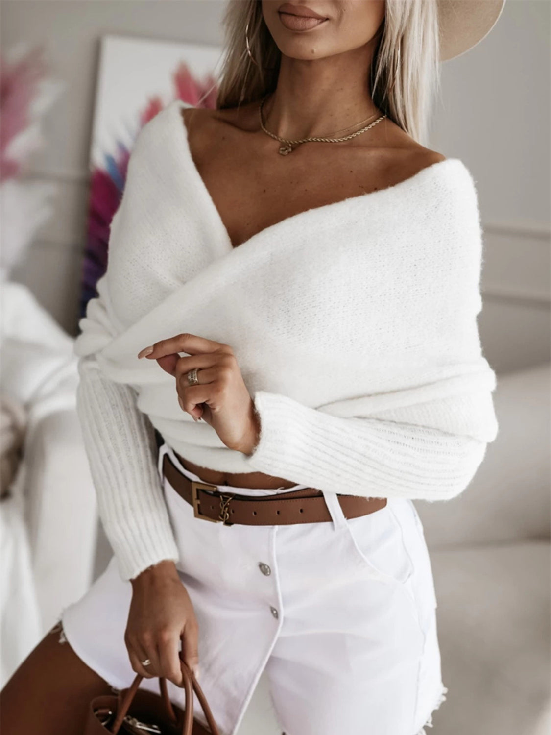 Wrapped knit Sweater