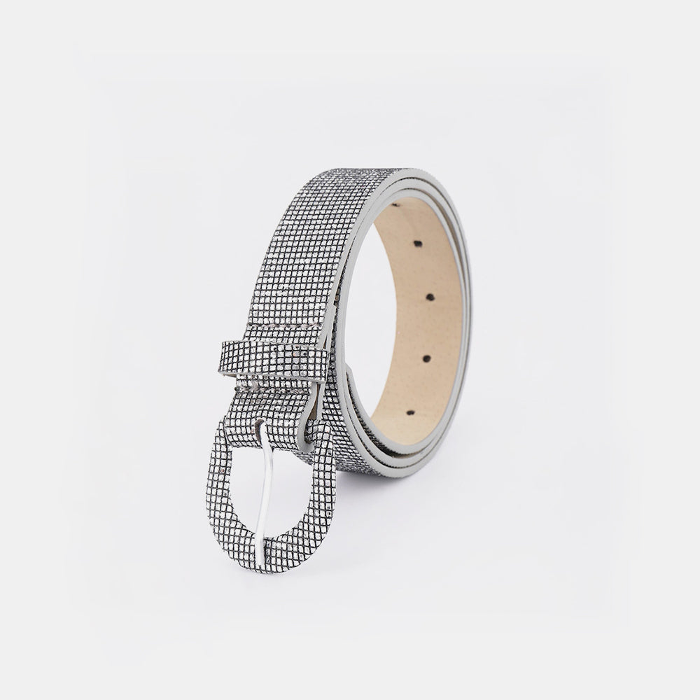 Sequin Leather Belt