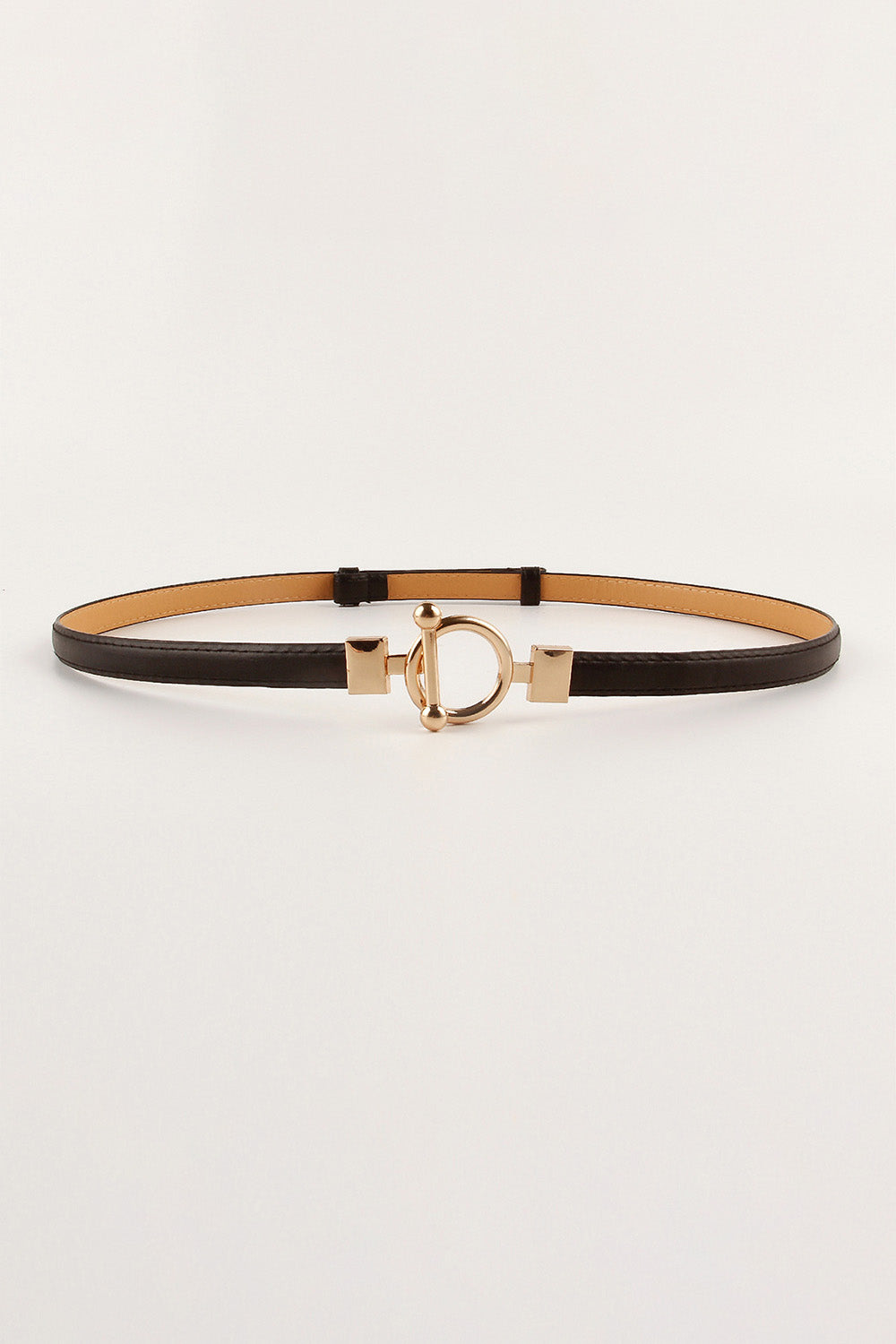 Toggle Buckle Skinny Belt
